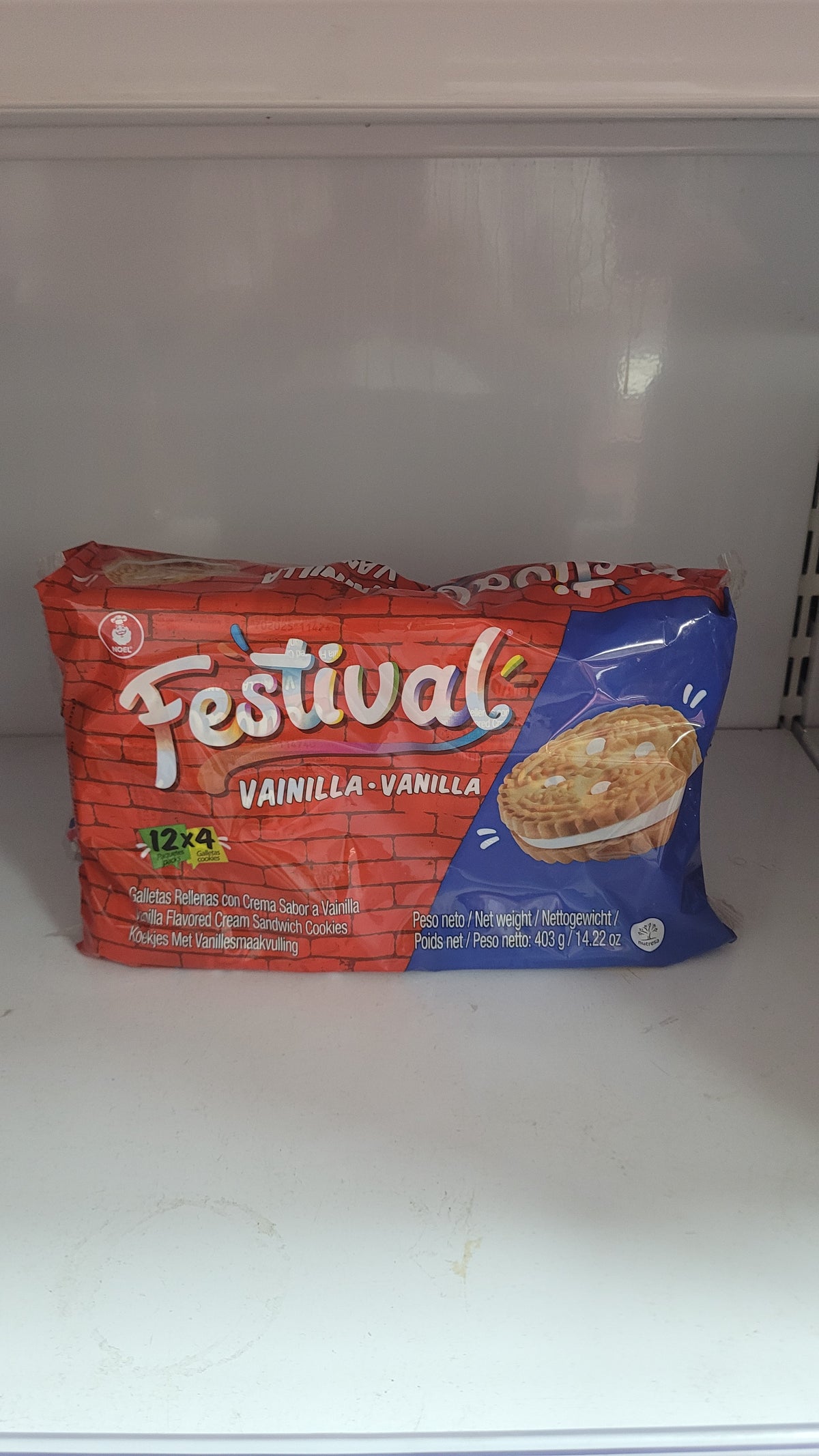 Festival Vainilla Galletas Rellenas 12x4 403g