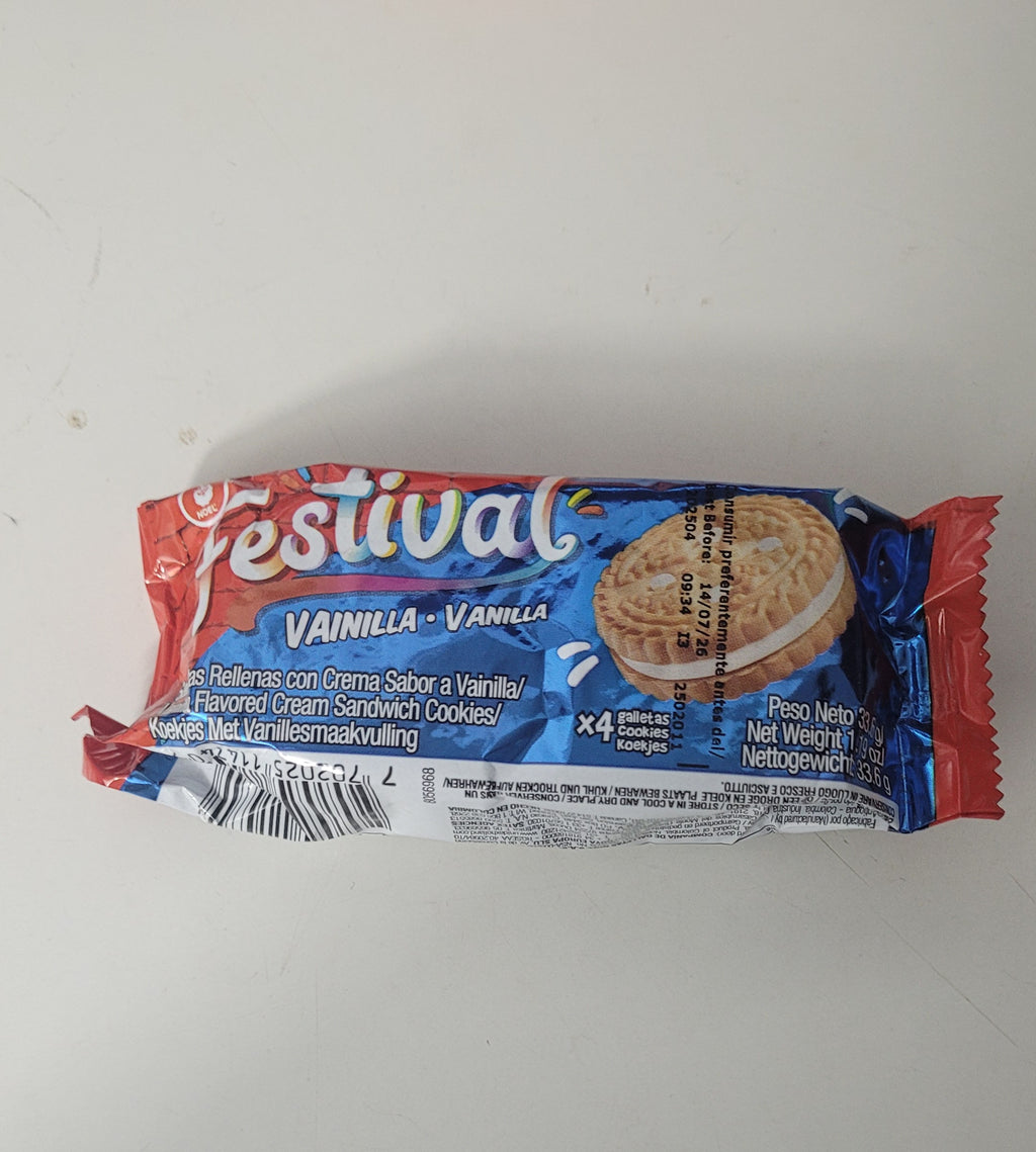 Festival Vainilla – Bolsa individual x4 galletas 33.6g