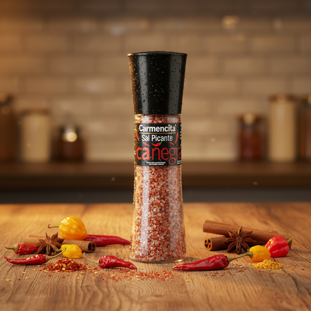 Molinillo Sal Picante Carmencita en cocina