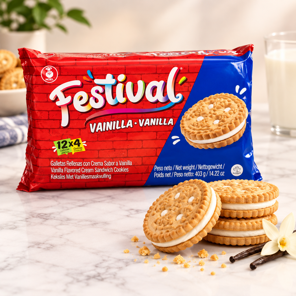 Festival Vainilla Galletas Rellenas