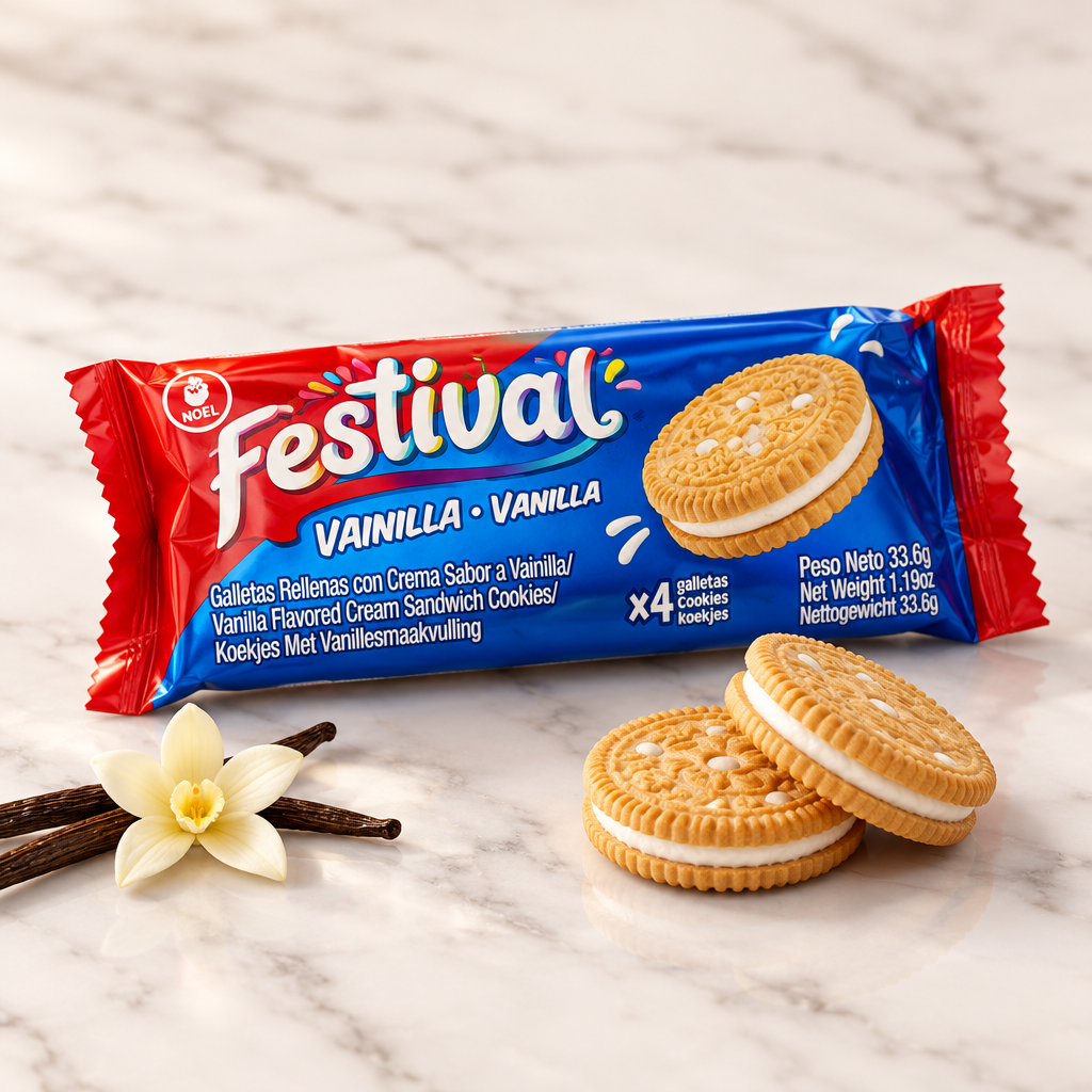 Festival Vainilla – Bolsa individual x4 galletas 33.6g