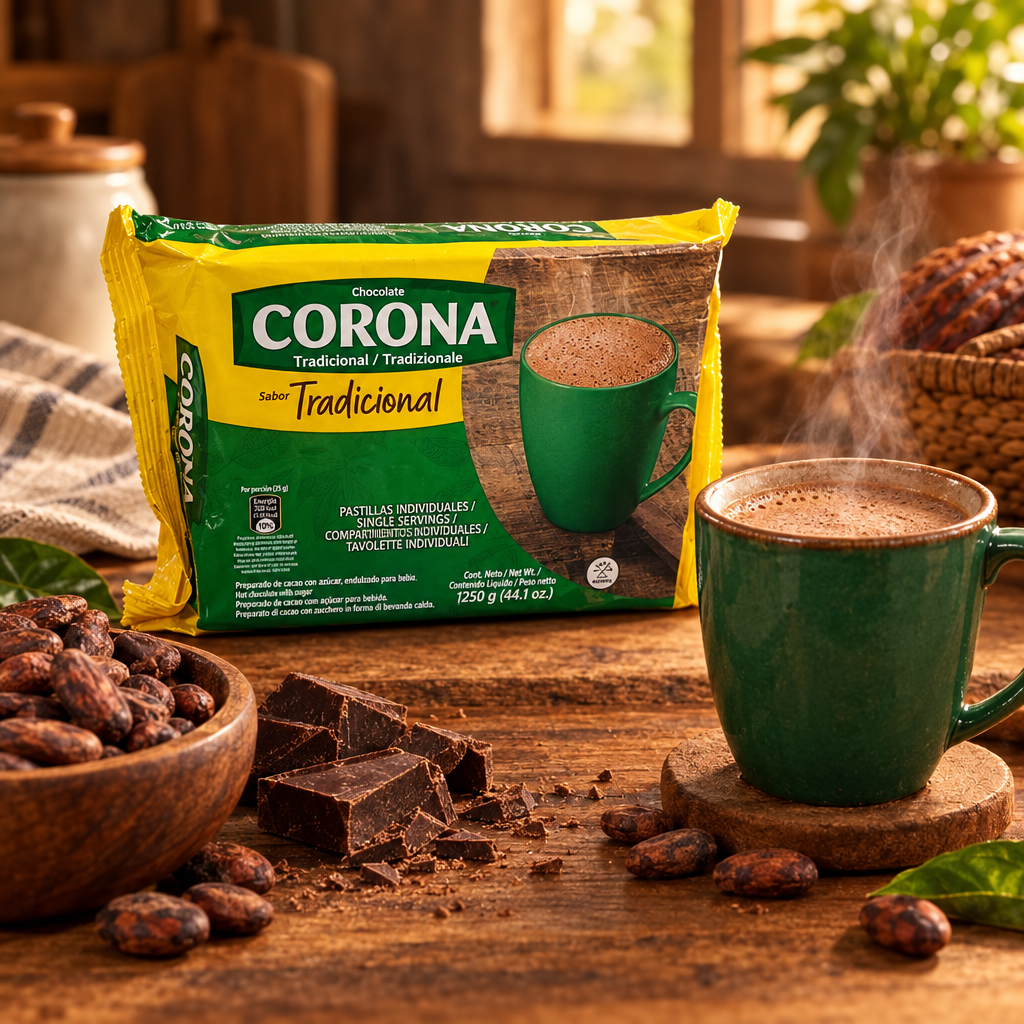 Chocolate Corona Tradicional 1250g — Chocolate de taza colombiano