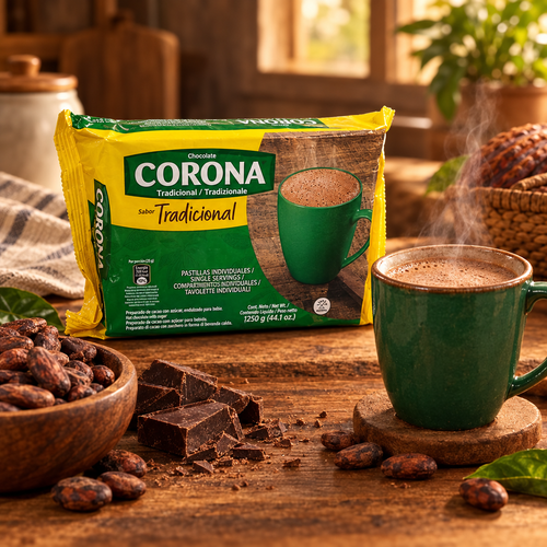 Chocolate Corona Tradicional 1250g — Chocolate de taza colombiano