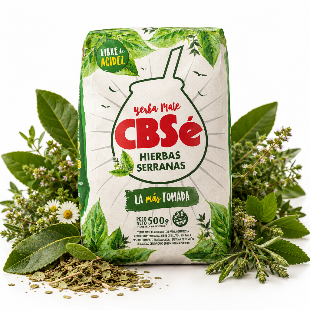 Yerba Mate CBSé Hierbas Serranas 500g